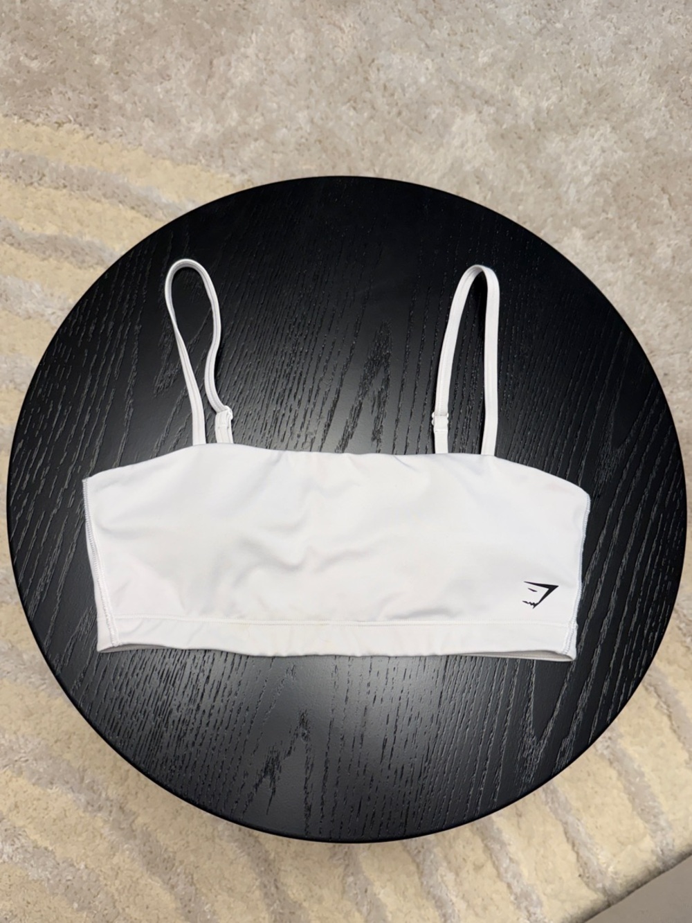 Gymshark White Bandeau Sports Bra